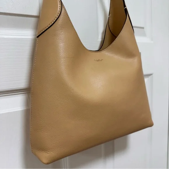 Coach Brooklyn 28 Shoulder Bag Natural Tan Brass Leather NWT - Picture 3 of 10